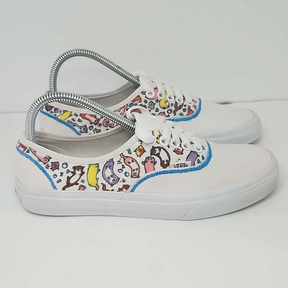 Vans White Multicolor Patterned Sneakers - image 1